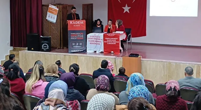 Ağın'da kadına yönelik şiddetle mücadele semineri verildi