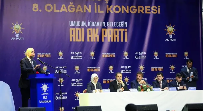 AK Parti Muş 8. Olağan İl Kongresi yapıldı