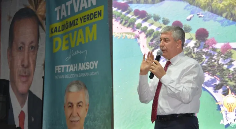 AK Parti Tatvan Belediye Başkan adayı Aksoy, projelerini tanıttı