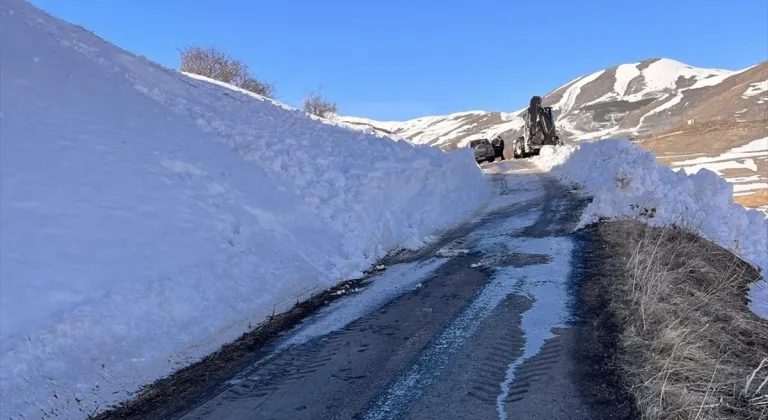 Ardahan'da çığ nedeniyle kapanan 2 köy yolu ulaşıma açıldı