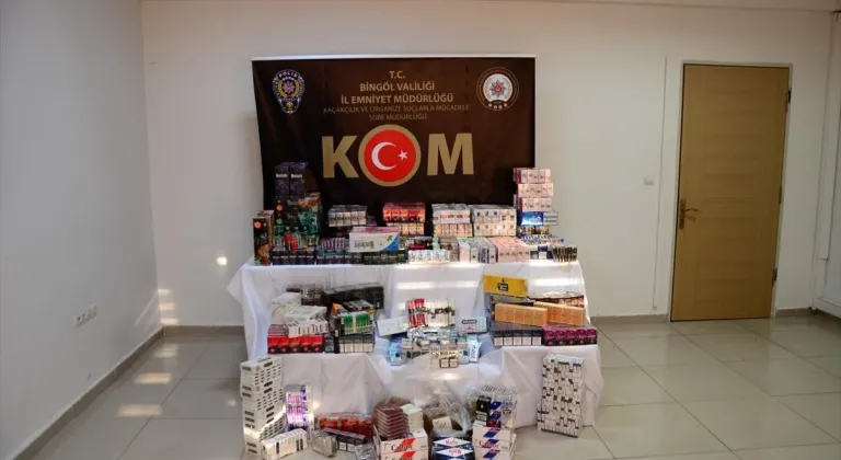 Bingöl'de 5 bin 59 paket sigara ele geçirildi