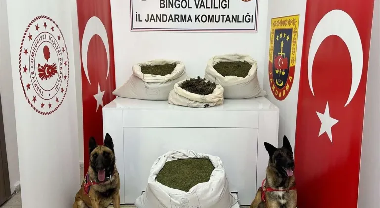 Bingöl'de 57 kilo 500 gram esrar yakalandı