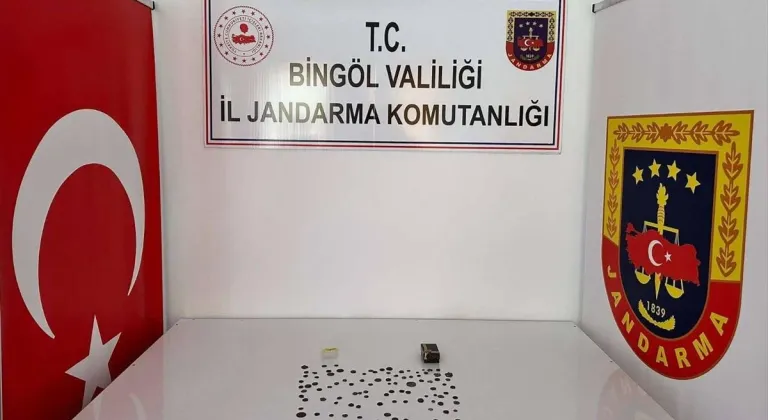 Bingöl'de jandarma operasyonunda 110 sikke ele geçirildi