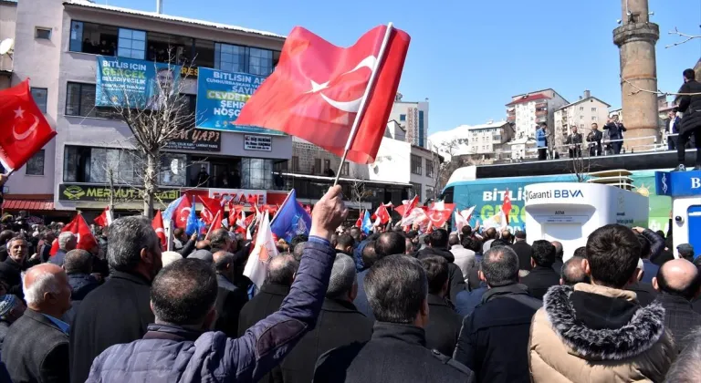 Cumhurbaşkanı Yardımcısı Yılmaz, Bitlis'te konuştu: