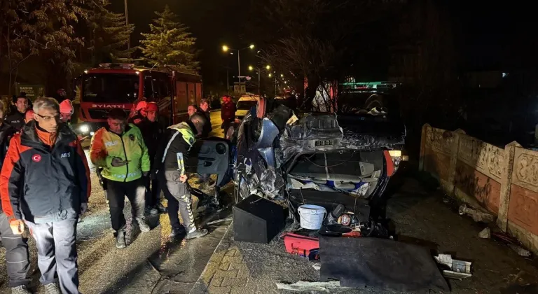 Elazığ'da devrilen otomobildeki 2 kişi yaralandı