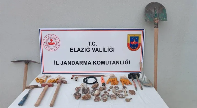 Elazığ'da kaçak kazı yapan şüpheli yakalandı