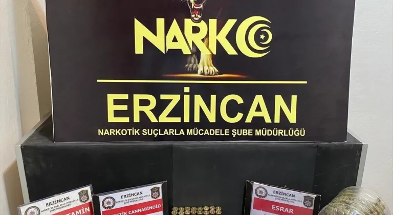 Erzincan’da uyuşturucu operasyonunda yakalanan zanlı tutuklandı