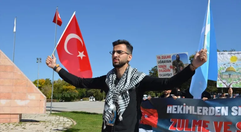 Erzurum, Erzincan, Tunceli ve Iğdır'da Filistin'e yönelik saldırılar protesto edildi