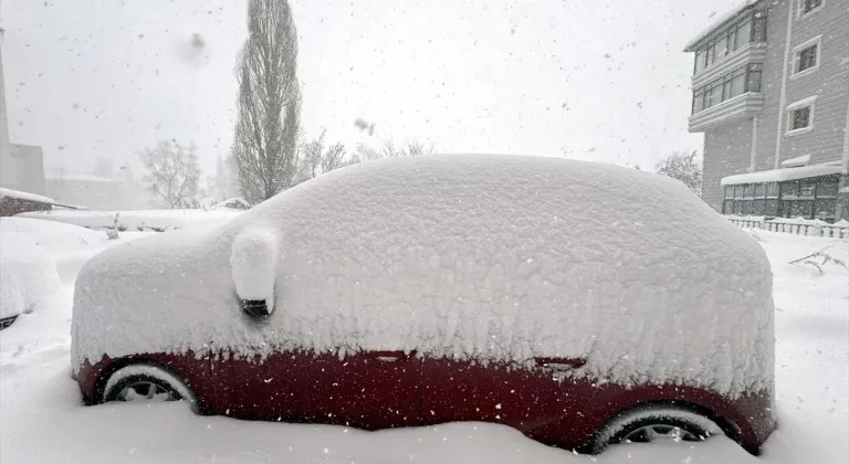 Erzurum ile Ardahan'da kar yağışı ve soğuk hava etkili oluyor