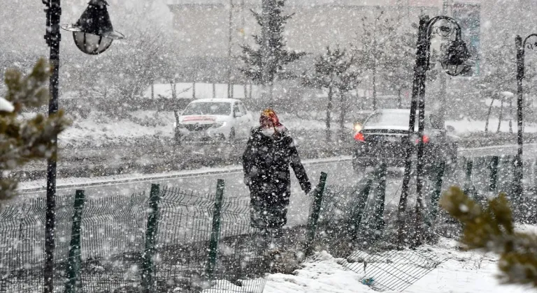 Erzurum, Kars ve Ardahan'da kar yağışı etkili oldu