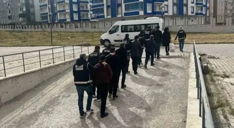 Erzurum merkezli zimmet ve nitelikli dolandırıcılık operasyonunda 6 zanlı tutuklandı