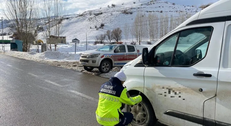 Erzurum'da 106 araç trafikten menedildi