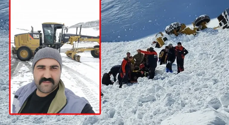 Erzurum'da çığ altından yaralı kurtarılan kepçe operatörü hayatını kaybetti