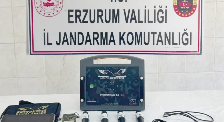 Erzurum'da izinsiz kazı yapan 3 şüpheli suçüstü yakalandı