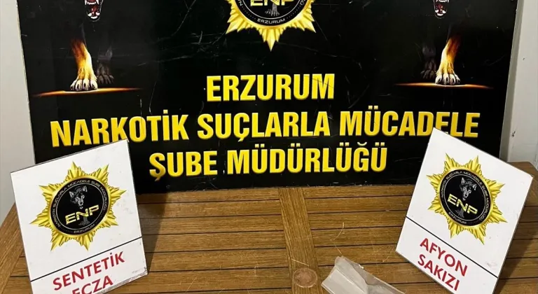 Erzurum'da uyuşturucu operasyonlarında yakalanan 4 zanlı tutuklandı