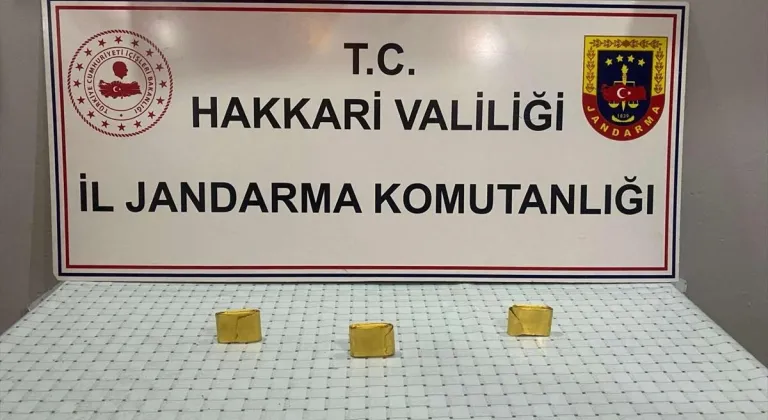 Hakkari'de 2 kişinin üzerinde 3 kilogram altın ele geçirildi