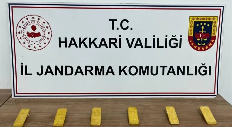 Hakkari'de gümrük kaçağı 6 kilogram külçe altın ele geçirildi