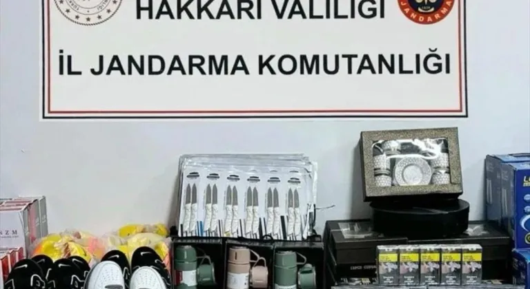 Hakkari'de gümrük kaçağı ürünler ele geçirildi