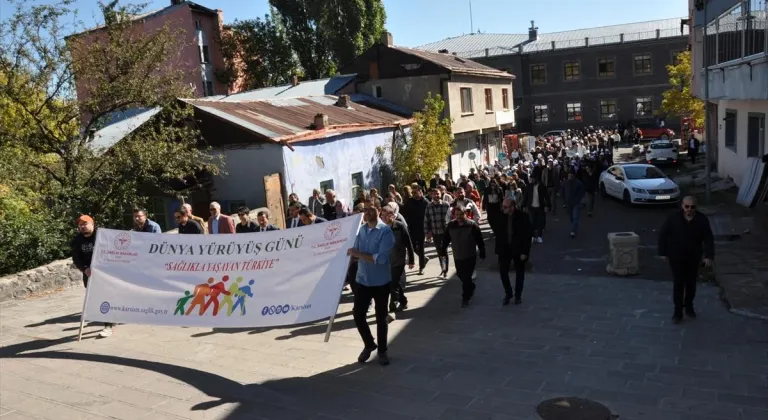 Kars'ta sağlıklı yaşam yürüyüşü yapıldı