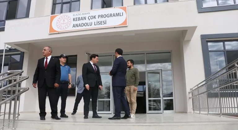 Keban'da depremde ağır hasar gören ve yıkımı yapılan okulun yerine yenisi inşa edildi