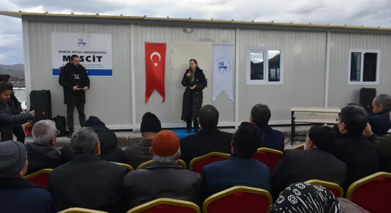 Malatya Malet Konteyner Kenti'ne Dokuz Eylül Üniversitesince yaptırılan mescit açıldı