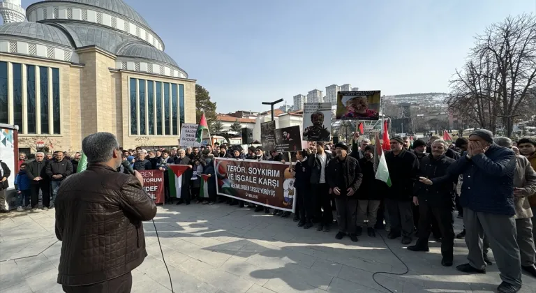 Malatya'da ABD Başkanı Trump'ın Gazze'ye yönelik sözleri protesto edildi