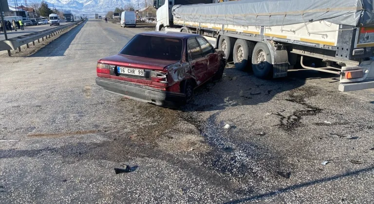 Malatya'daki kazada 1 kişi ağır yaralandı