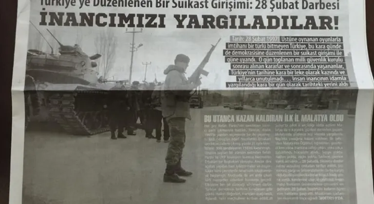 Malatya'nın ilk renkli gazetesi 28 Şubat'ta siyah-beyaz basıldı