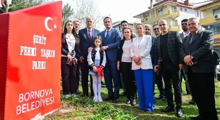 Şehit Üsteğmen Fehmi Taşkın’ın ismi Bornova'da bir parka verildi