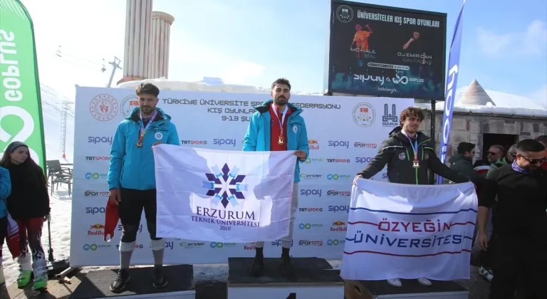 Üniversiteler Arası Türkiye Snowboard ve Alp Disiplini Şampiyonası, Erzurum'da yapıldı