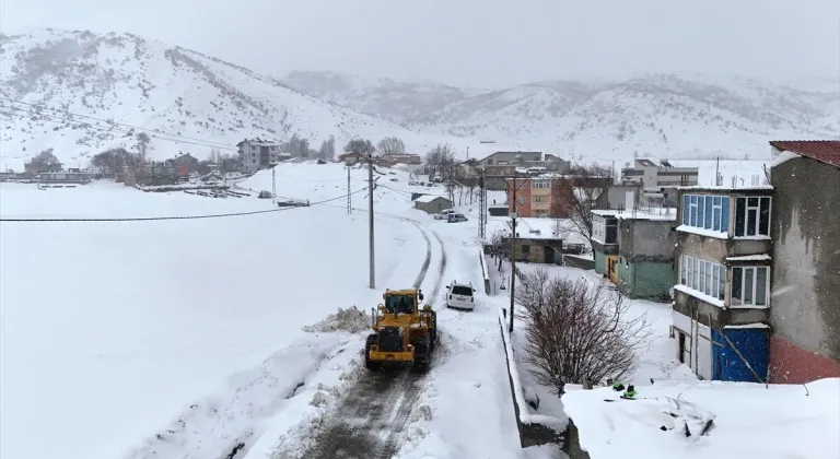 Van ve Bitlis'te karla mücadele çalışmaları devam ediyor