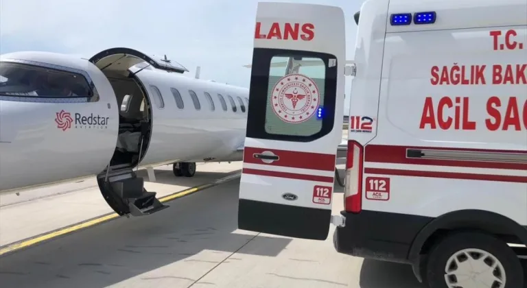 Van'da kalp yetmezliği olan bebek, ambulans uçakla İstanbul'a sevk edildi