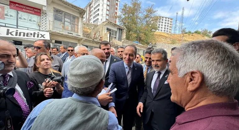 Yeniden Refah Partisi Genel Başkanı Erbakan, Elazığ'da ziyaretlerde bulundu